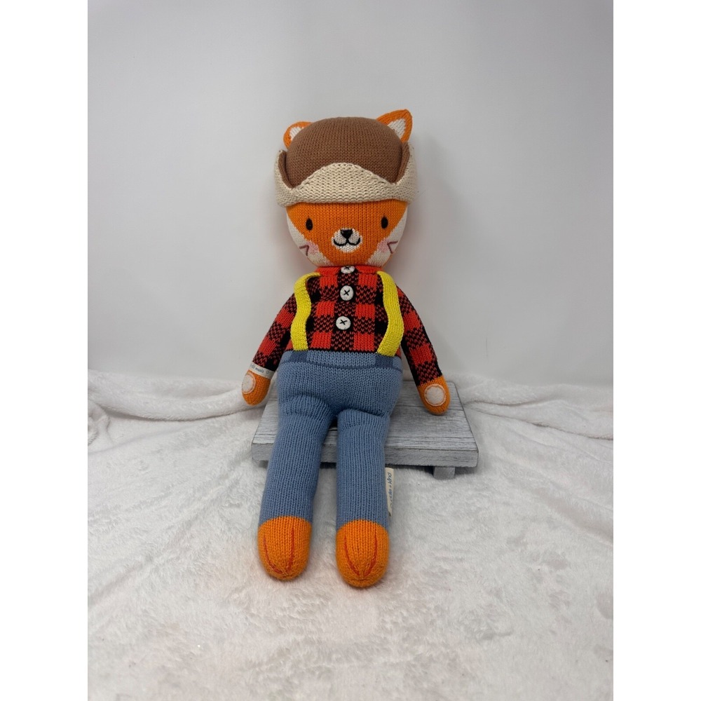 Cuddle + Kind Lumberjack CAT 19" Plush Stuffed Animal Toy.